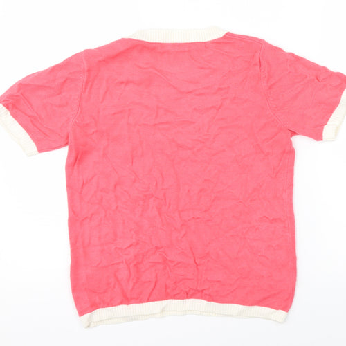 Marks & Spencer Womens Pink   Jersey T-Shirt Size 8