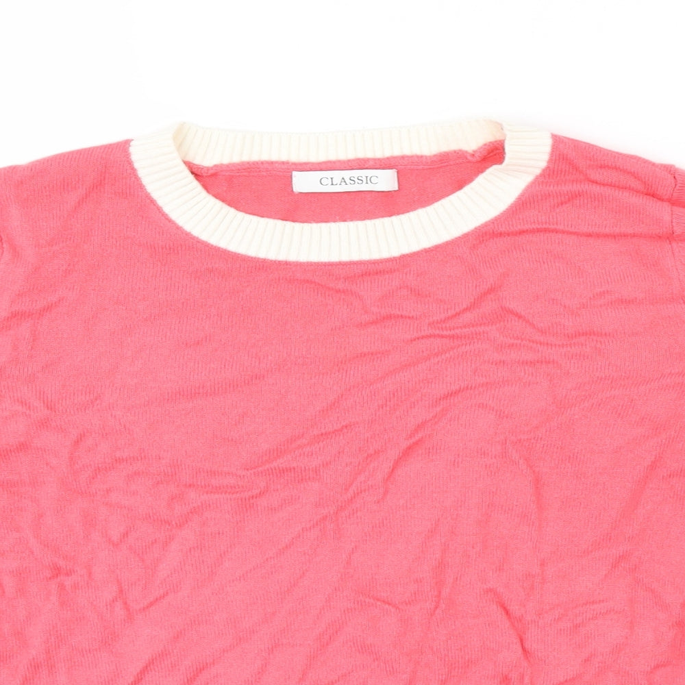Marks & Spencer Womens Pink   Jersey T-Shirt Size 8