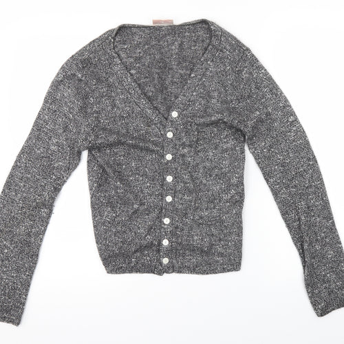 Offshoot Womens Grey   Cardigan Jumper Size S