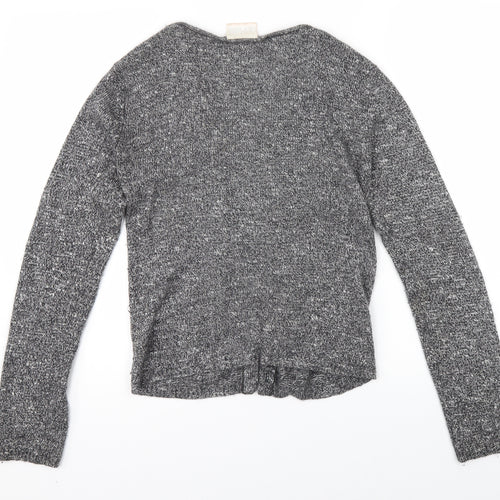 Offshoot Womens Grey   Cardigan Jumper Size S