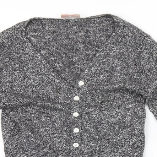 Offshoot Womens Grey   Cardigan Jumper Size S