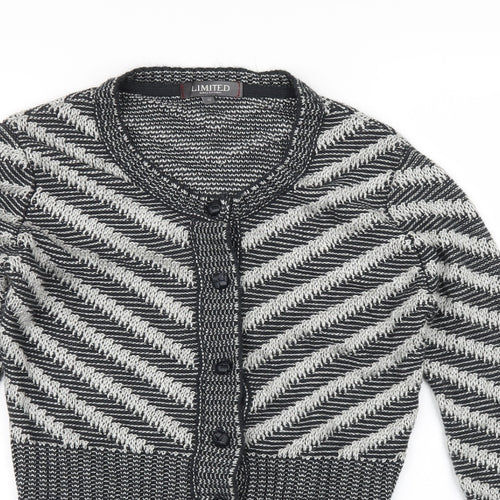 Limited Womens Multicoloured Striped Knit Pullover Jumper Size 12  - Cropped