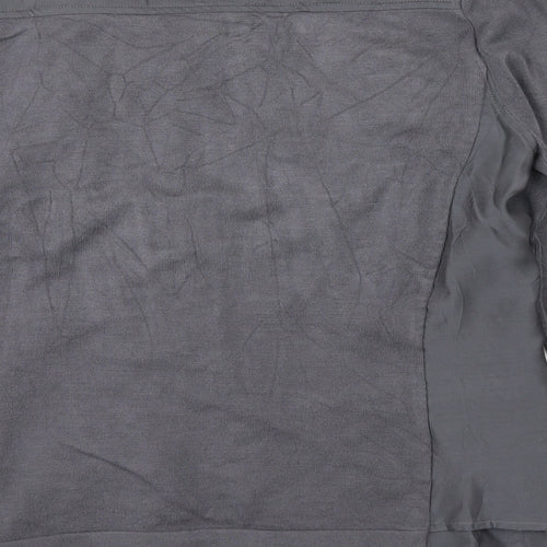 Mint Velvet Womens Grey   Full Zip Jumper Size 10