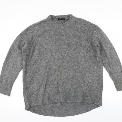 Zara Womens Grey   Pullover Jumper Size S