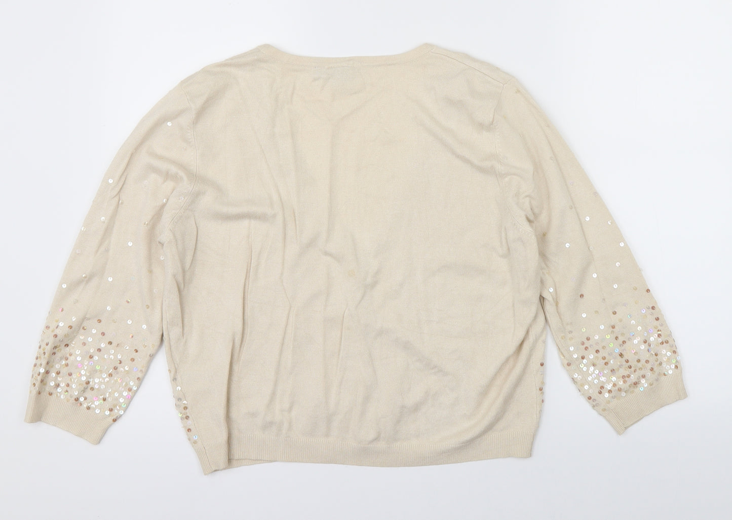 TU Womens Beige   Cardigan Jumper Size 18