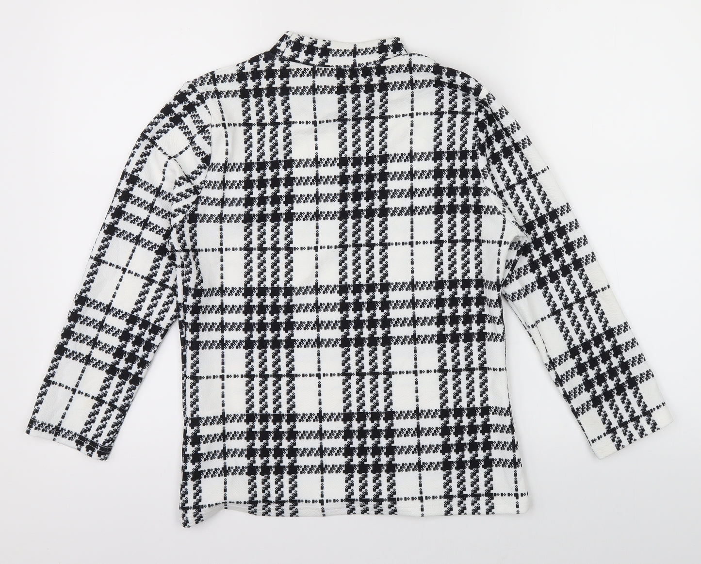 SheIn Womens Multicoloured Check  Basic Blouse Size M