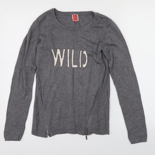 Miss Captain Womens Grey   Pullover Jumper Size 10