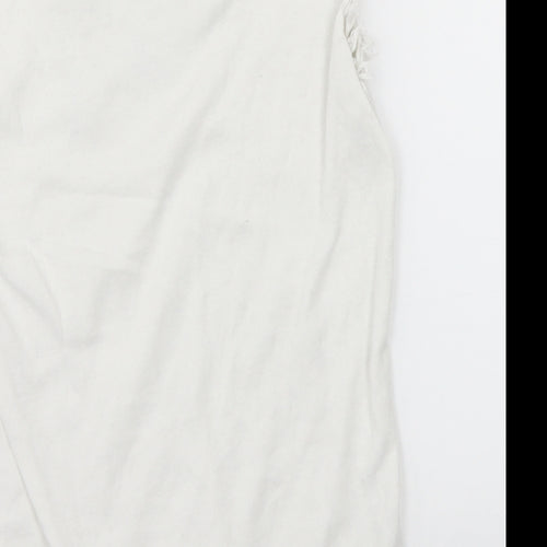 AD CS2 Womens White   Basic Tank Size S