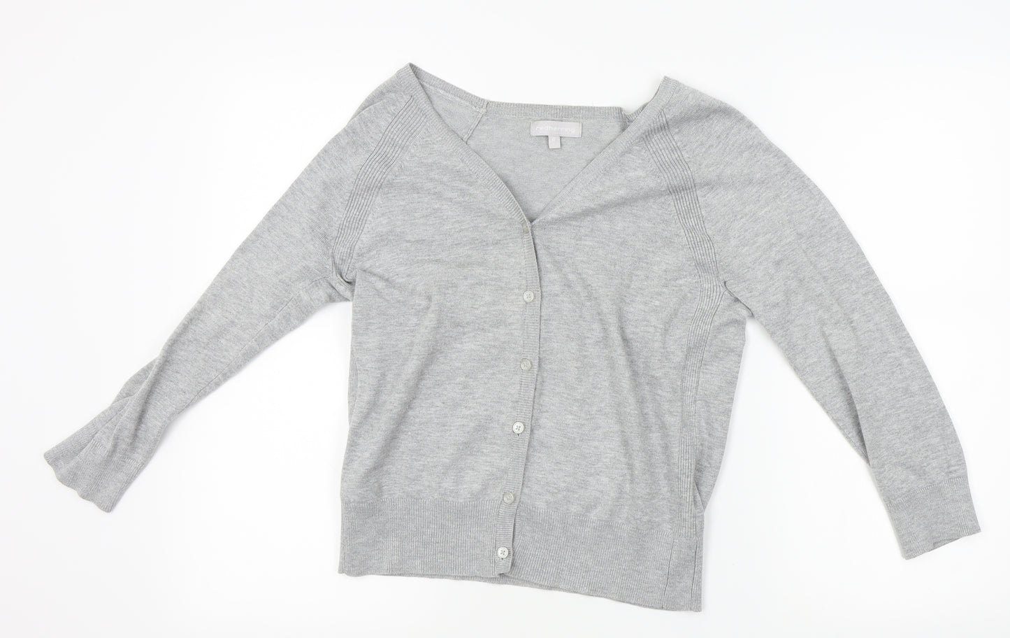 Red Herring Womens Grey   Cardigan Hoodie Size 12