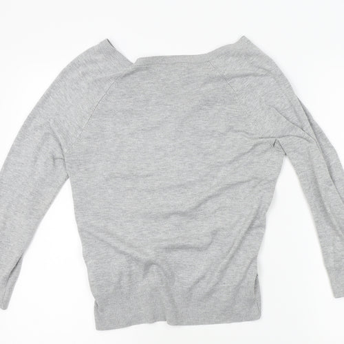 Red Herring Womens Grey   Cardigan Hoodie Size 12