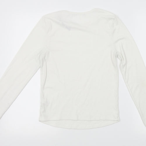 George Girls White   Pullover Jumper Size 13-14 Years