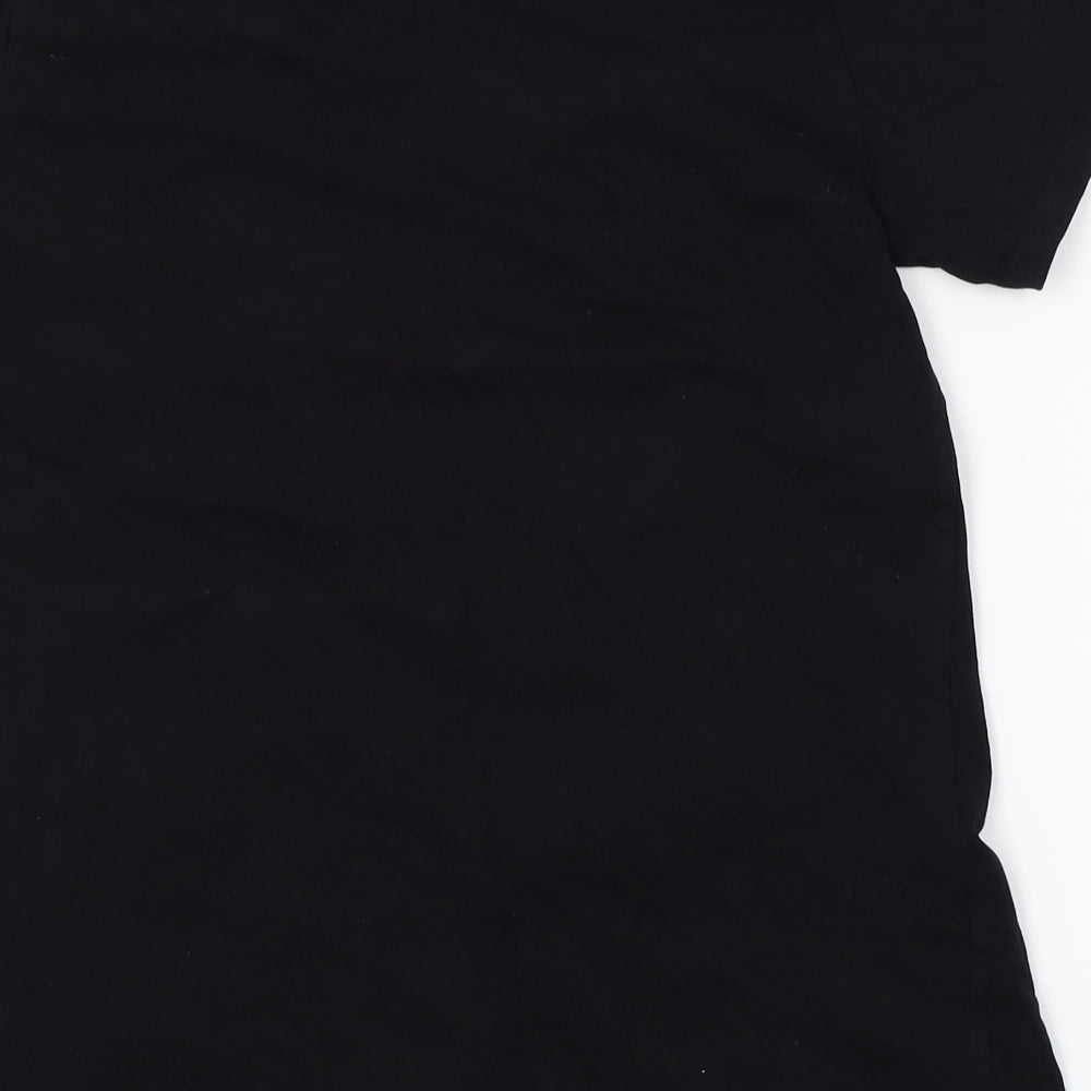 George Girls Black   Basic T-Shirt Size 15-16 Years