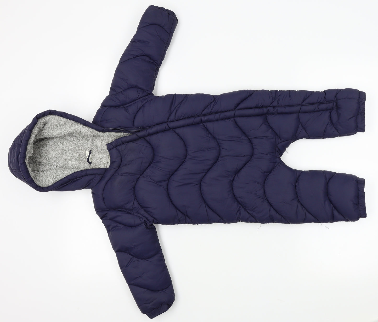 F&F Baby Blue   Puffer Jacket Snowsuit Size 12-18 Months