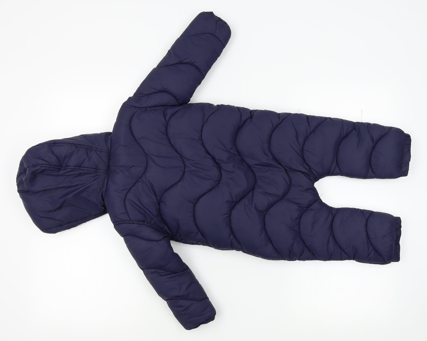 F&F Baby Blue   Puffer Jacket Snowsuit Size 12-18 Months