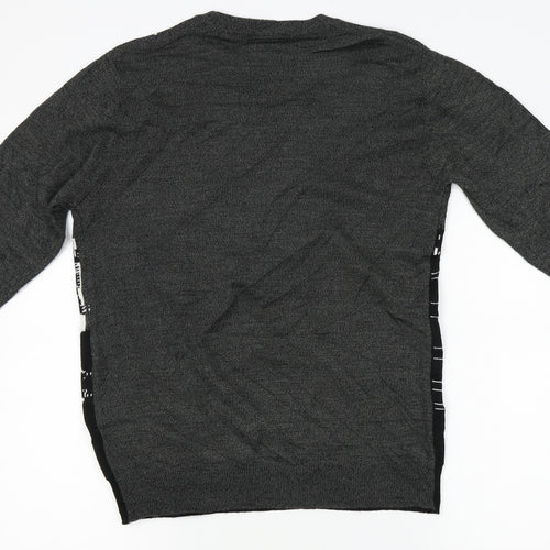 Preworn Mens Grey  Knit Pullover Jumper Size M  - Christmas, City
