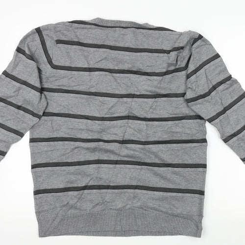 Blue Harbour Mens Gold Striped  Pullover Jumper Size M