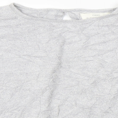 NEXT Womens Grey   Basic T-Shirt Size L  - backless