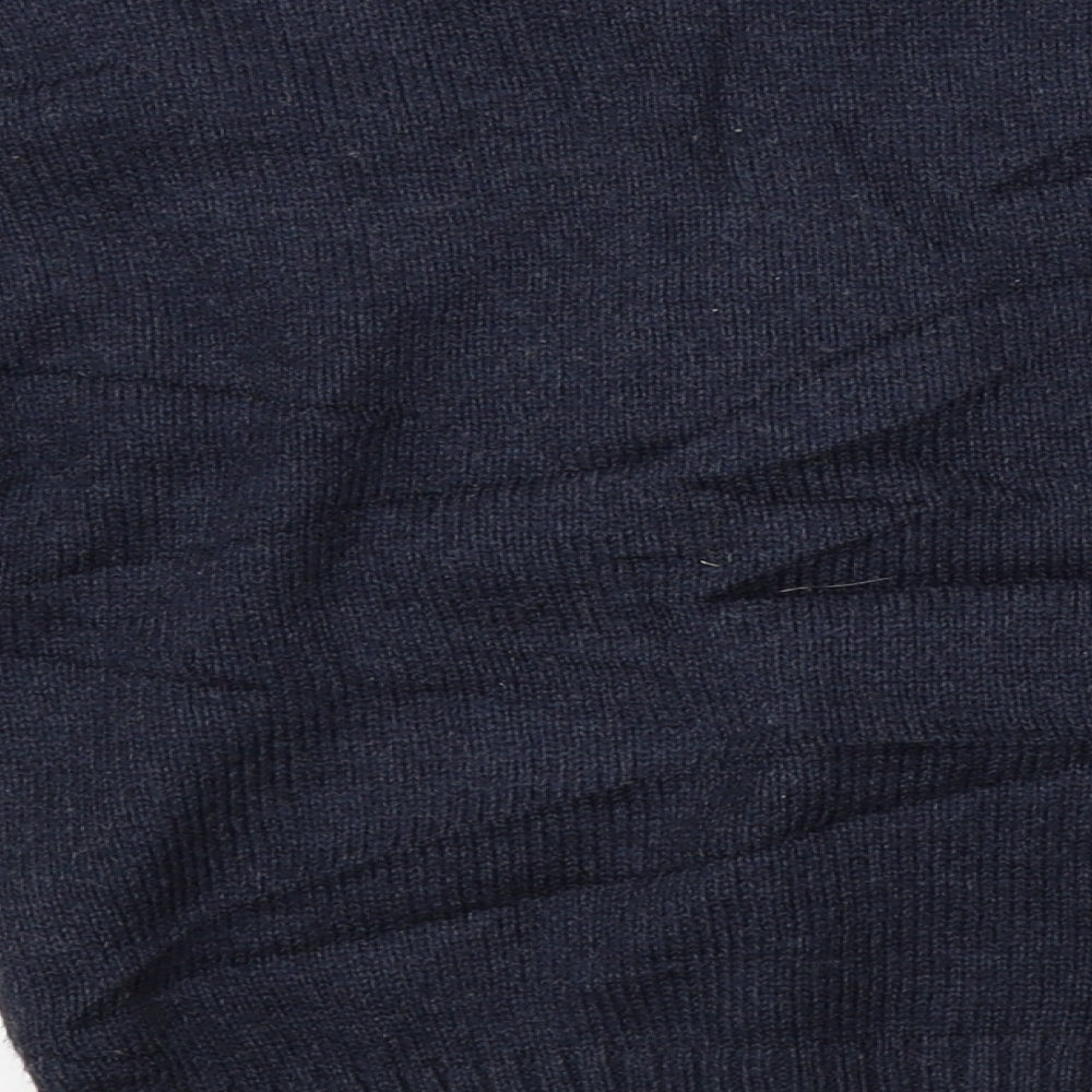 mini kids Boys Blue Striped Knit Pullover Jumper Size 7-8 Years