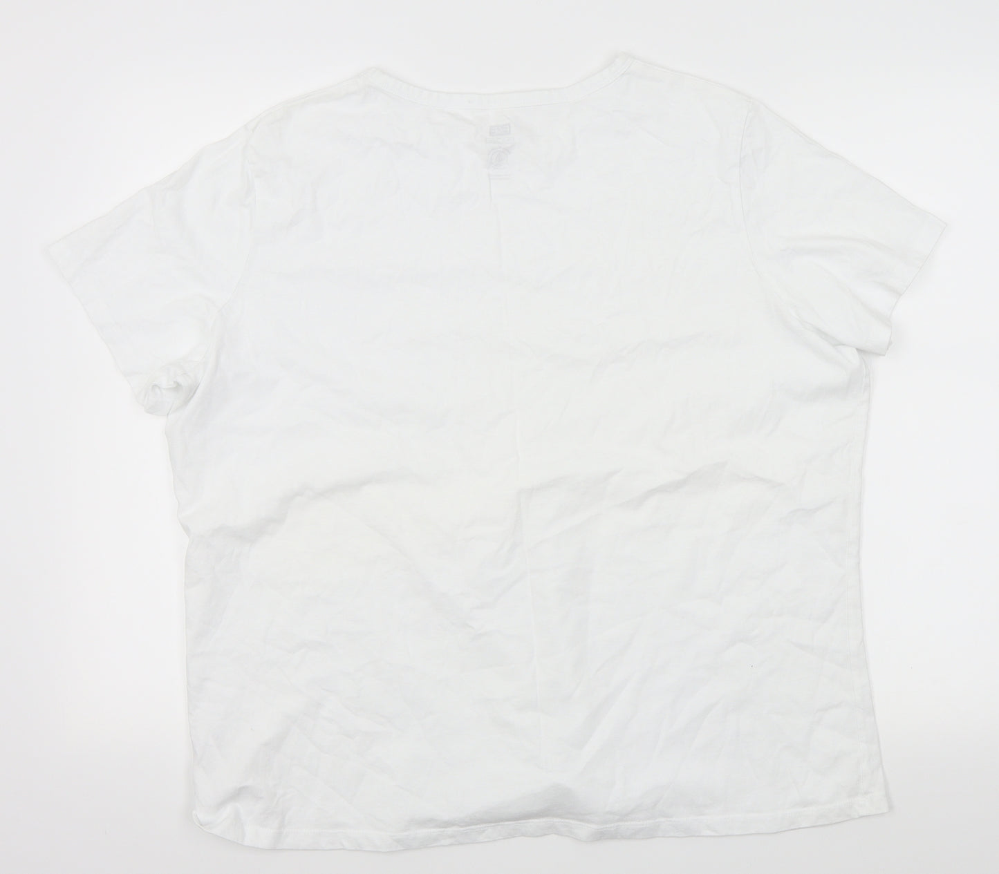 F&F Womens White   Tunic T-Shirt Size 22