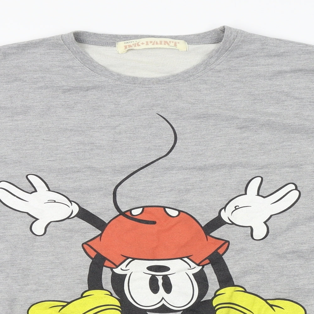 Disney Mens Grey  Knit Pullover Jumper Size L  - Disney, Mickey Mouse