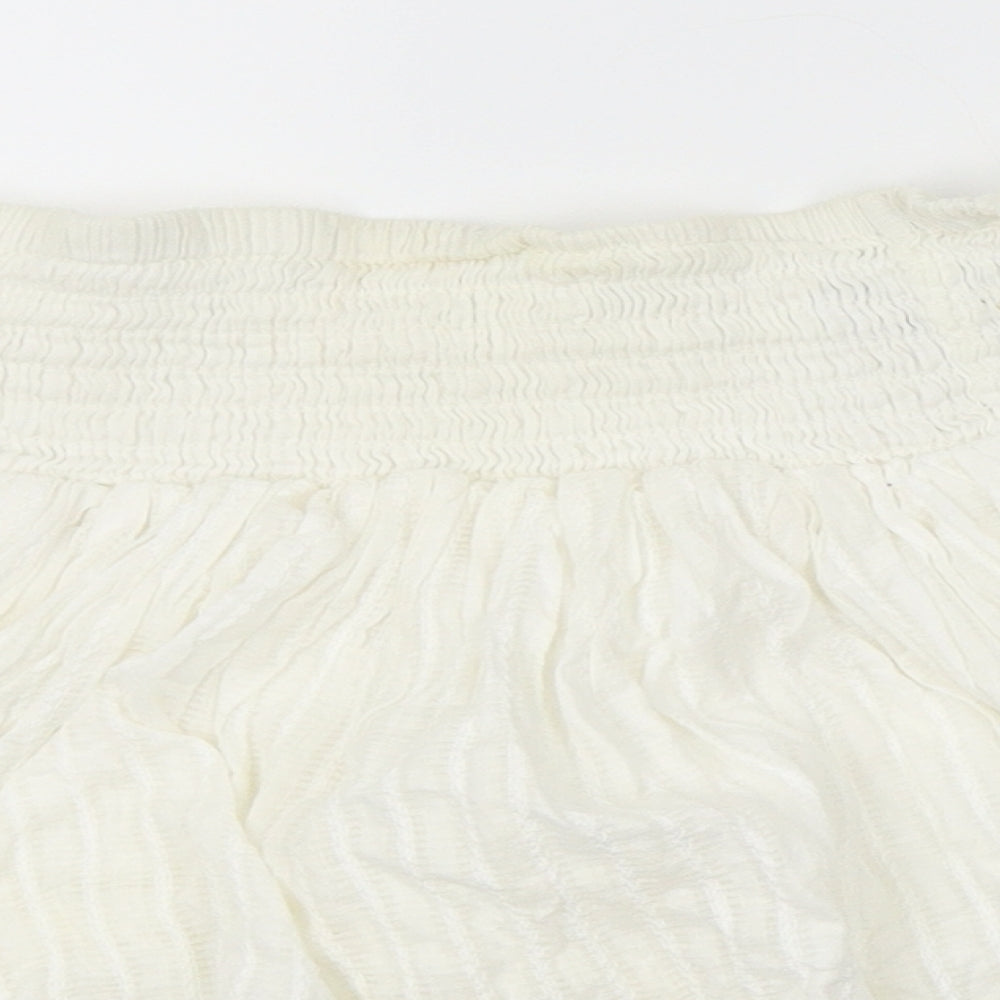 George Womens White   Pleated Skirt Size M  - Dance