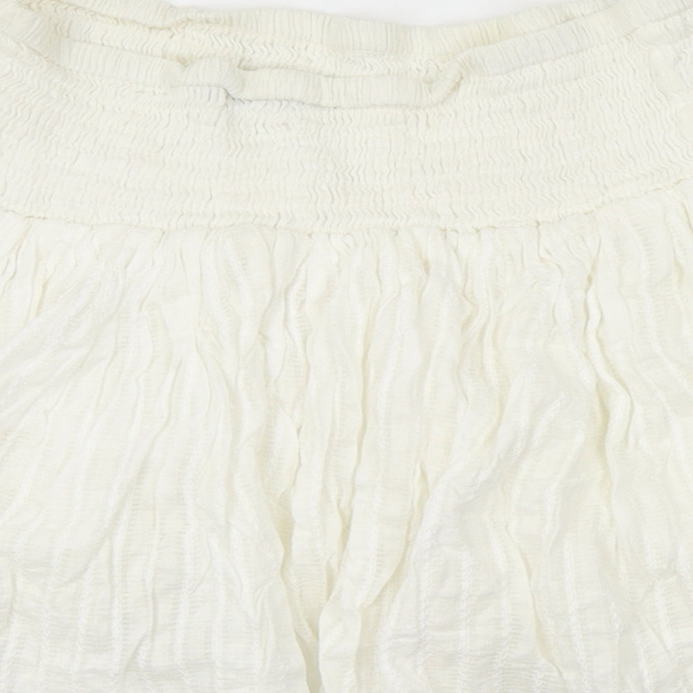 George Womens White   Pleated Skirt Size M  - Dance