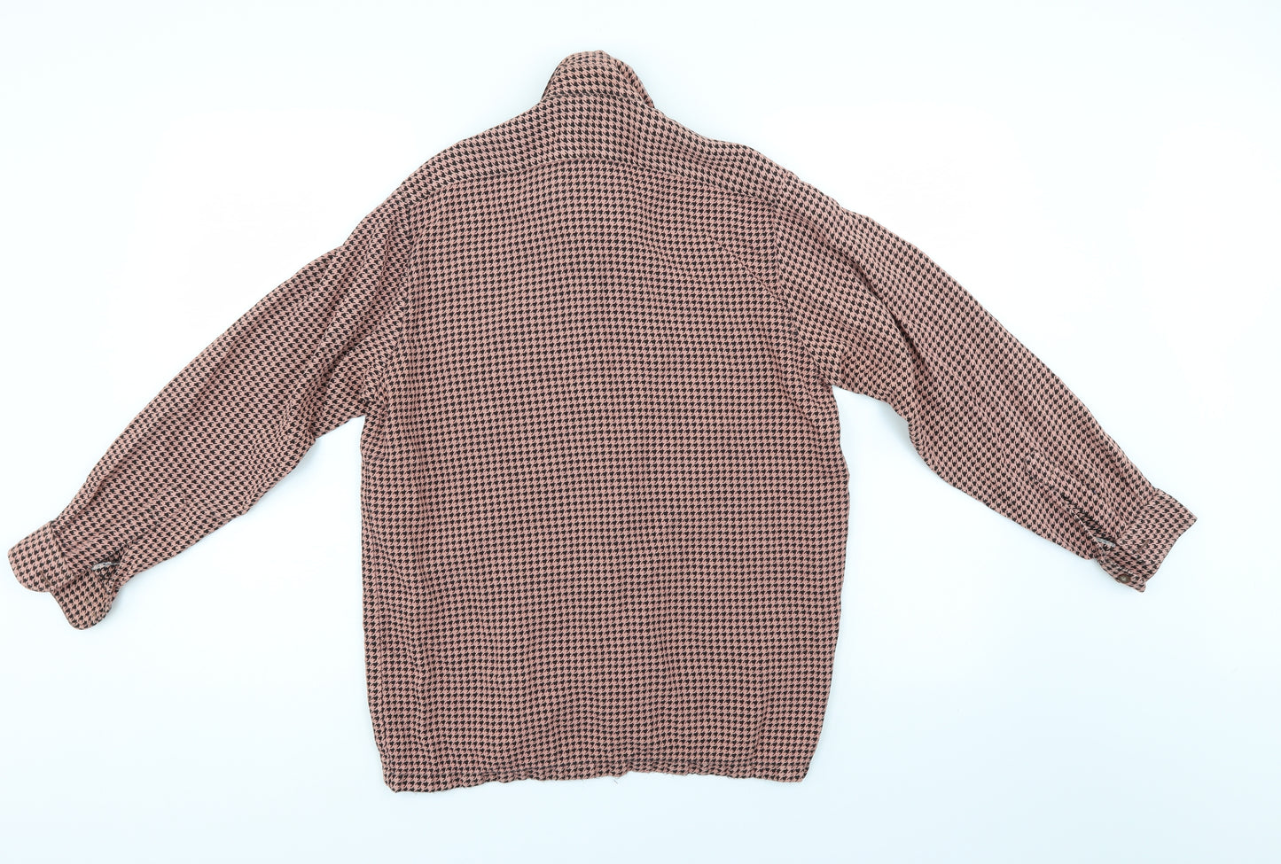 R Womens Multicoloured Herringbone  Basic Button-Up