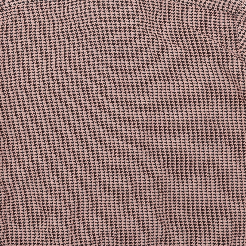 R Womens Multicoloured Herringbone  Basic Button-Up