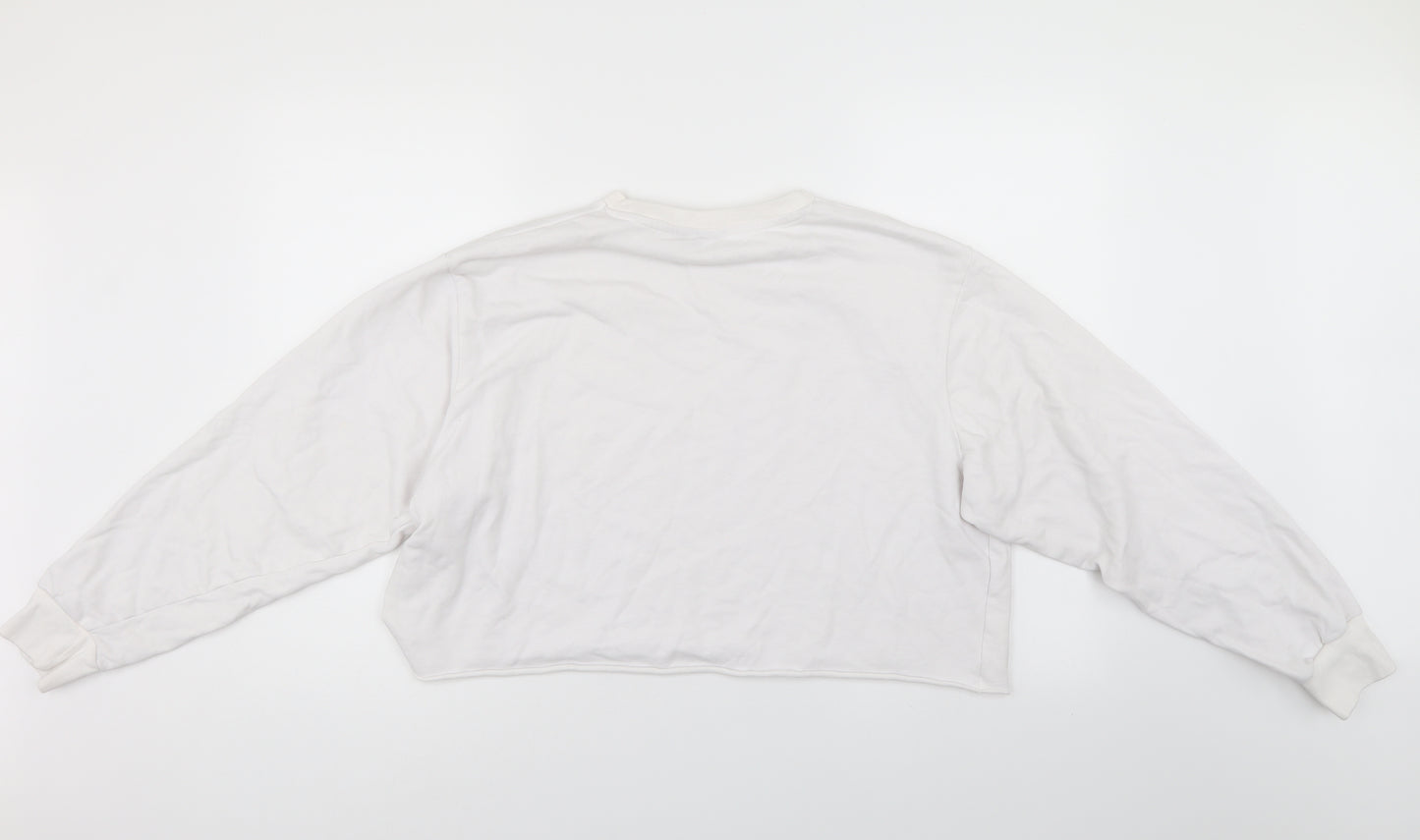 Friends Womens White   Pullover Sweatshirt Size 14  - Friends