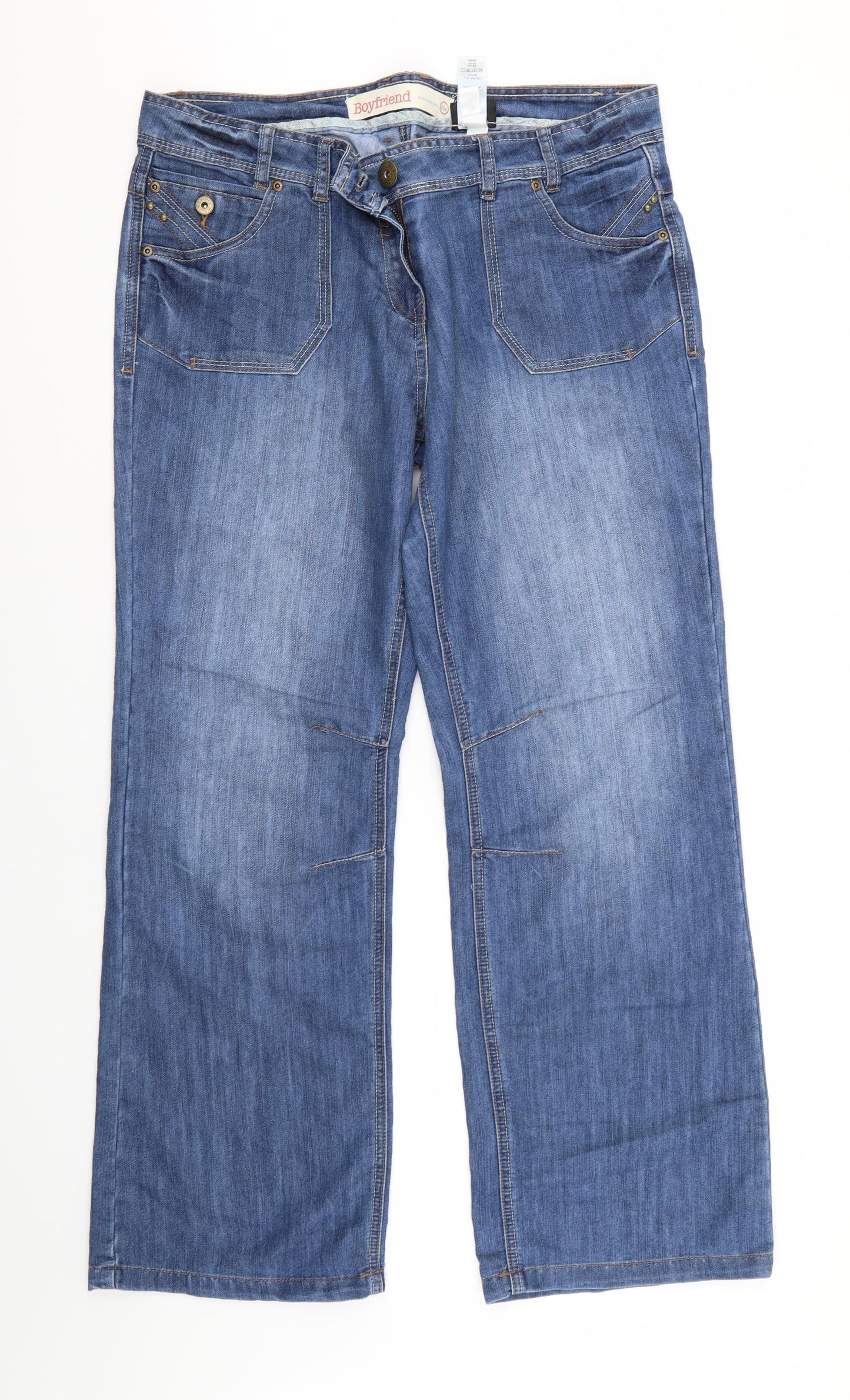 NEXT Womens Blue  Denim Bootcut Jeans Size 16 L30 in