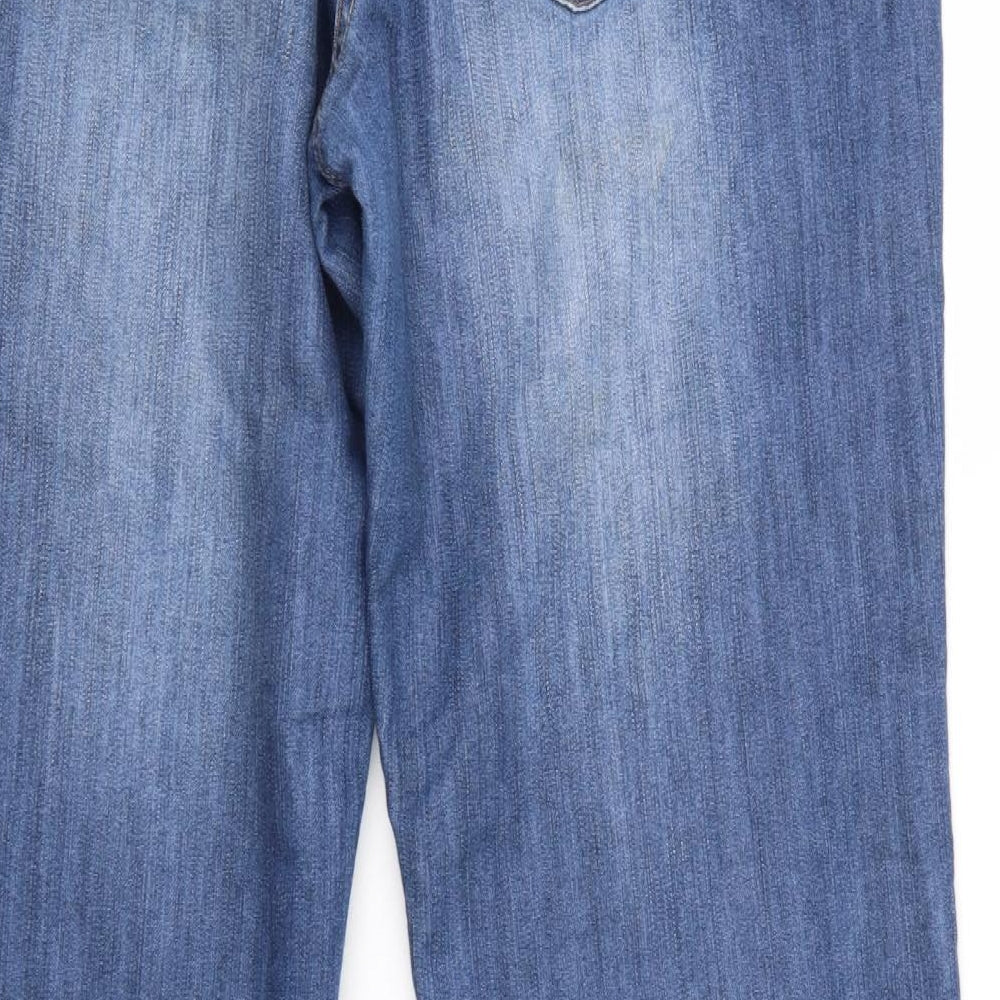 NEXT Womens Blue  Denim Bootcut Jeans Size 16 L30 in