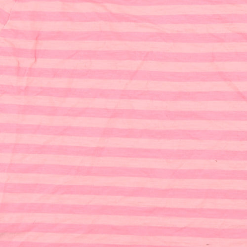 Disney Womens Pink Striped   Pyjama Top Size M