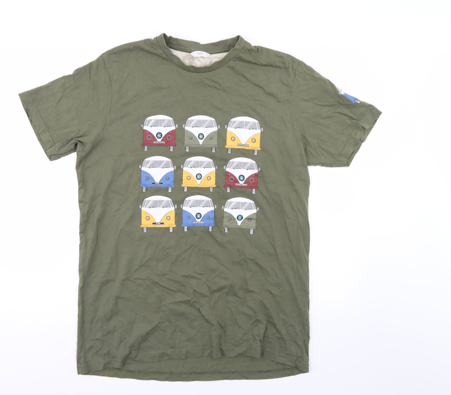 Cotton Traders Mens Green    T-Shirt Size L