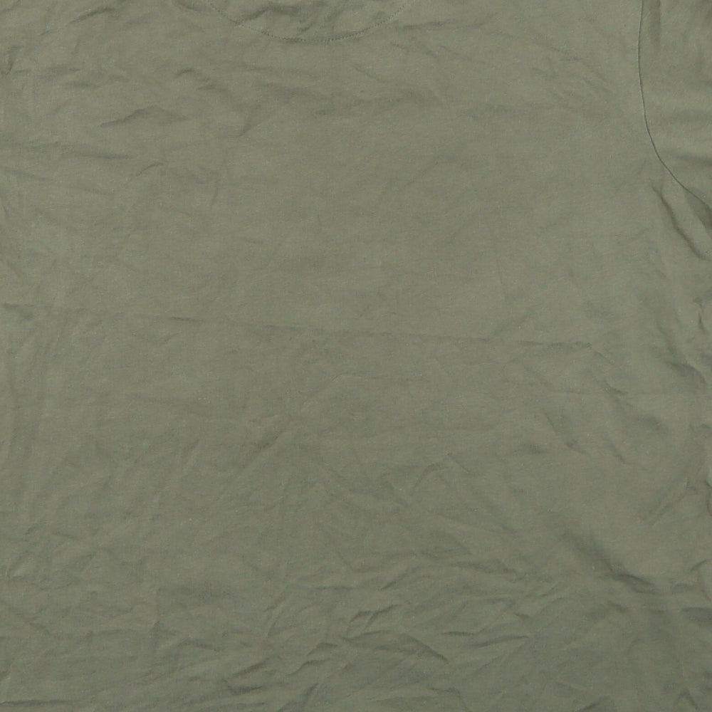 Cotton Traders Mens Green    T-Shirt Size L