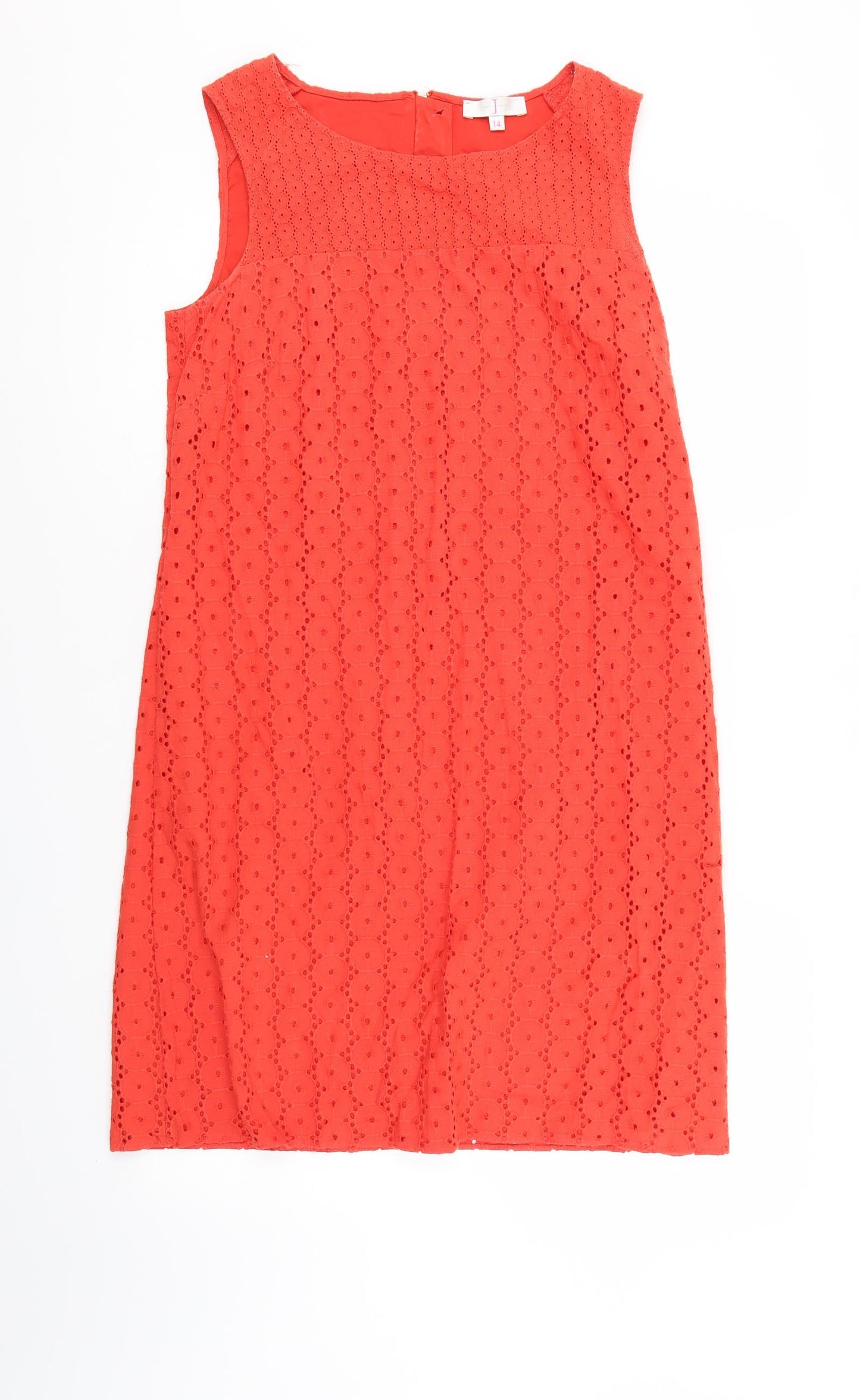 Jasper Conran Womens Orange   Pencil Dress  Size 14