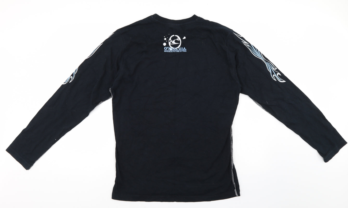 O neil Mens Black   Henley Sweatshirt Size L