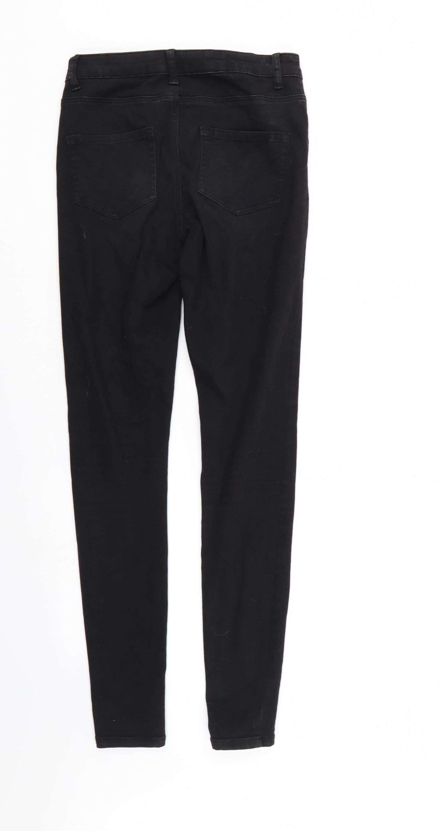 Denim & Co. Womens Black  Denim Tapered Jeans Size 8 L30 in