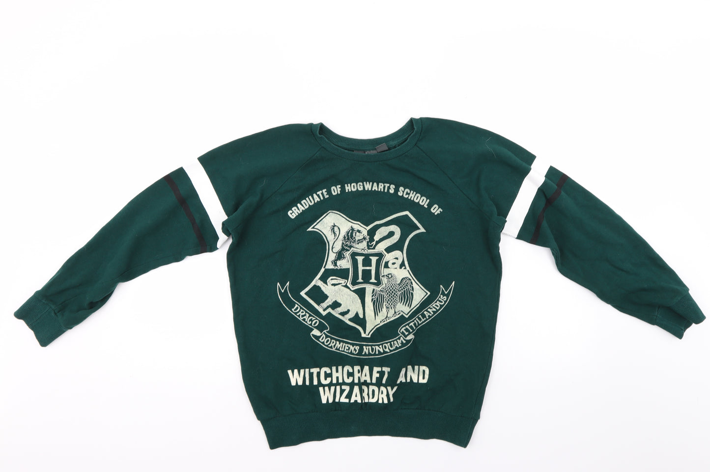 Harry Potter Womens Green   Pullover Sweatshirt Size 8