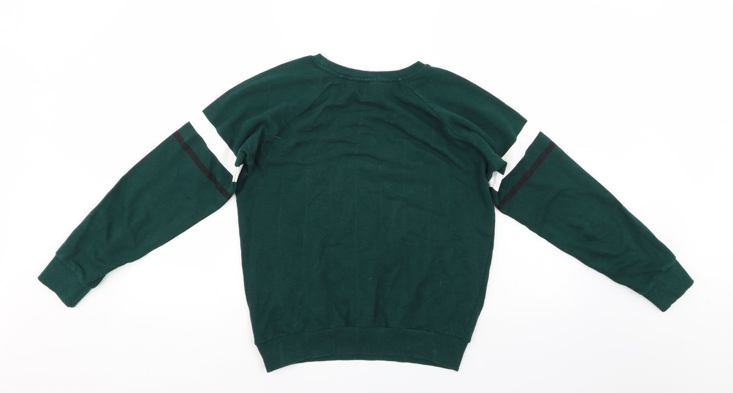 Harry Potter Womens Green   Pullover Sweatshirt Size 8