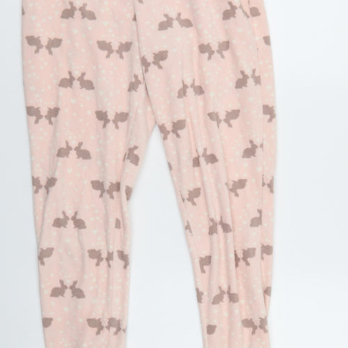 George Womens Pink Animal Print   Lounge Pants Size 8