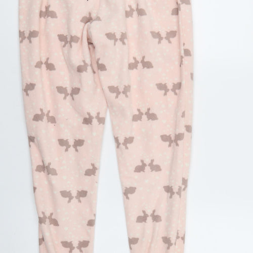 George Womens Pink Animal Print   Lounge Pants Size 8