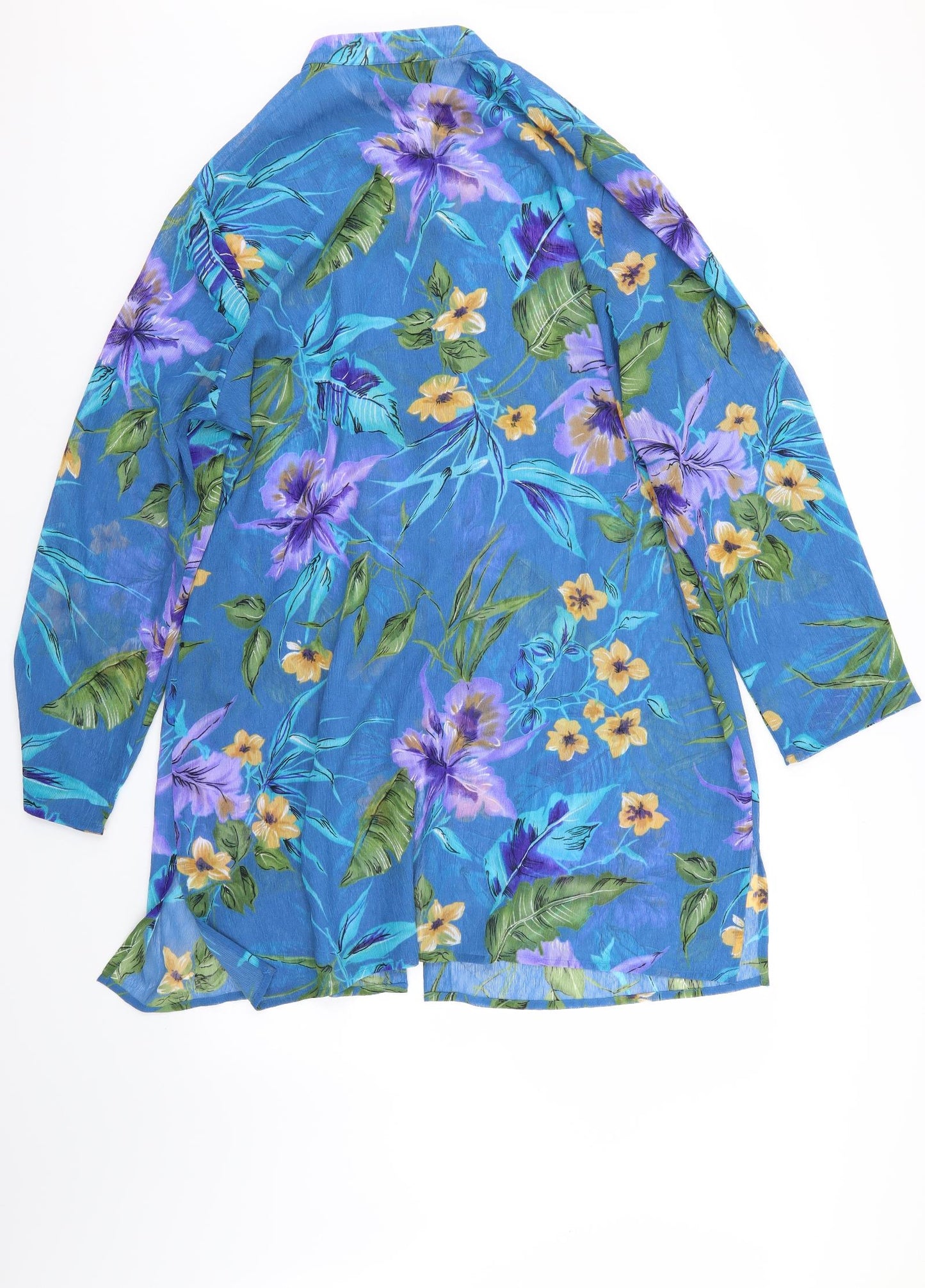 Susan Graver Womens Multicoloured Floral  Jumper Dress  Size L