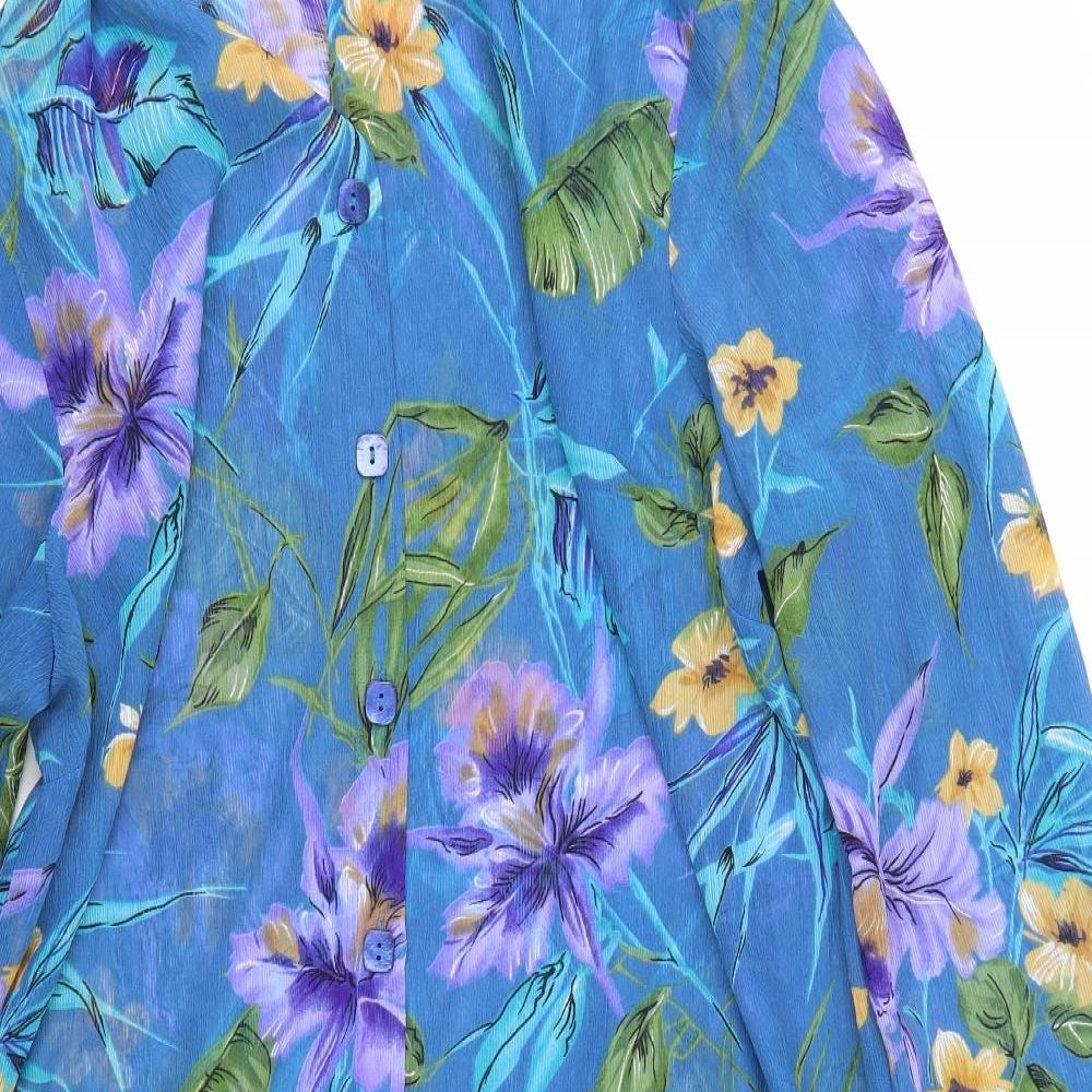 Susan Graver Womens Multicoloured Floral  Jumper Dress  Size L