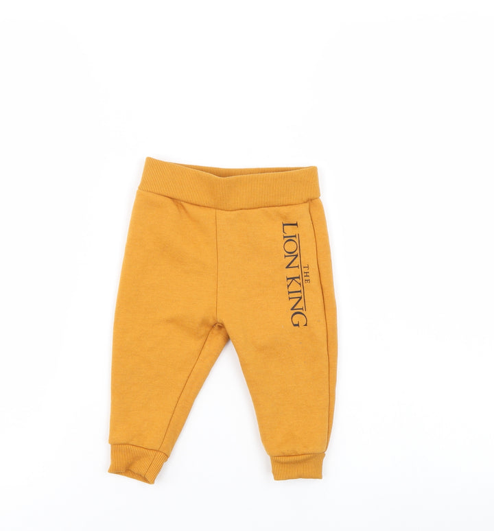 Disney Girls Gold   Sweatpants Trousers Size 6-7 Years