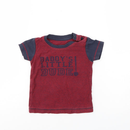 Preworn Boys Multicoloured   Basic T-Shirt Size 6-9 Months