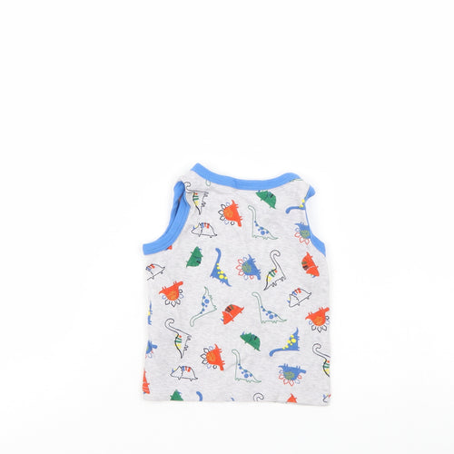 Primark Boys Grey   Basic T-Shirt Size 9-12 Months