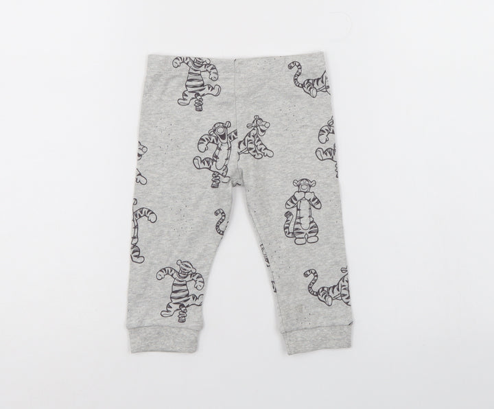 Disney Baby Red Animal Print Sweatpants Leggings Size 6-9 Months