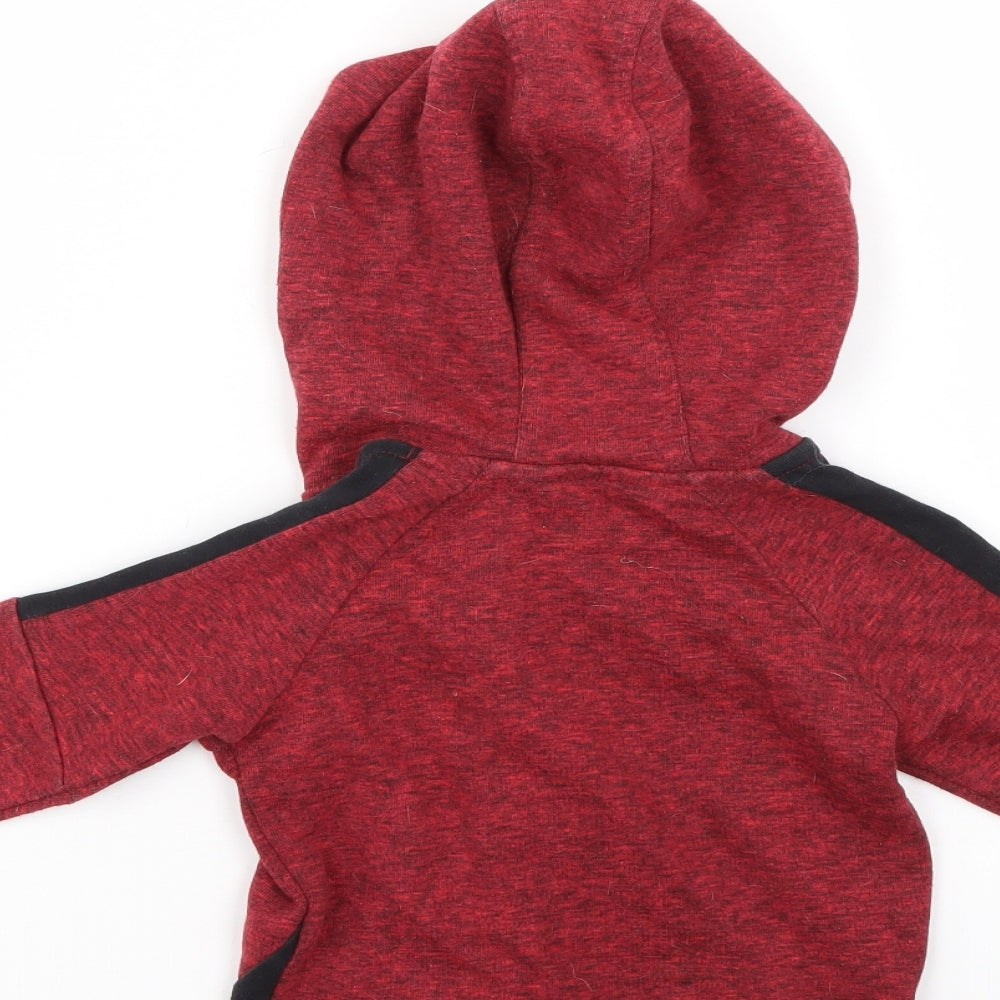 George Boys Red   Full Zip Jumper Size 12-18 Months
