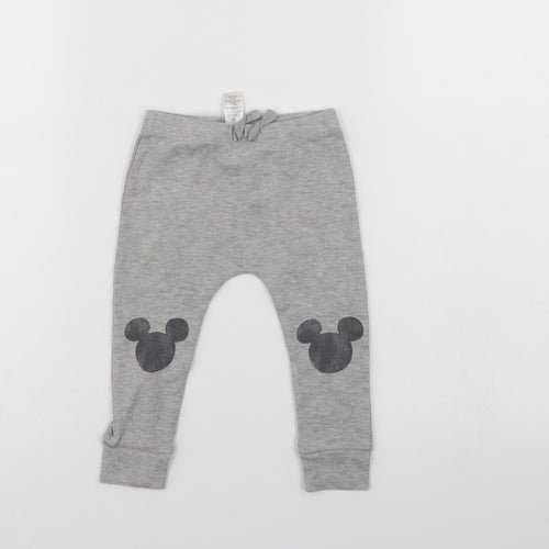 George Girls Grey   Track Pants Trousers Size 9-12 Months