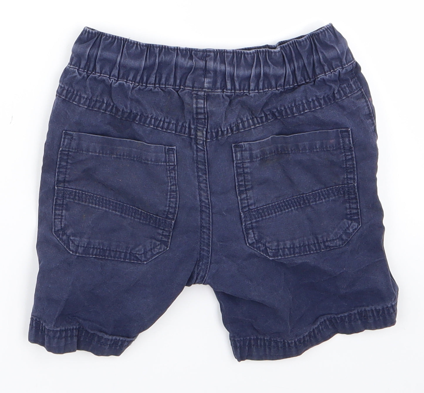 F&F Boys Blue  Ramie Cargo Shorts Size 3 Years